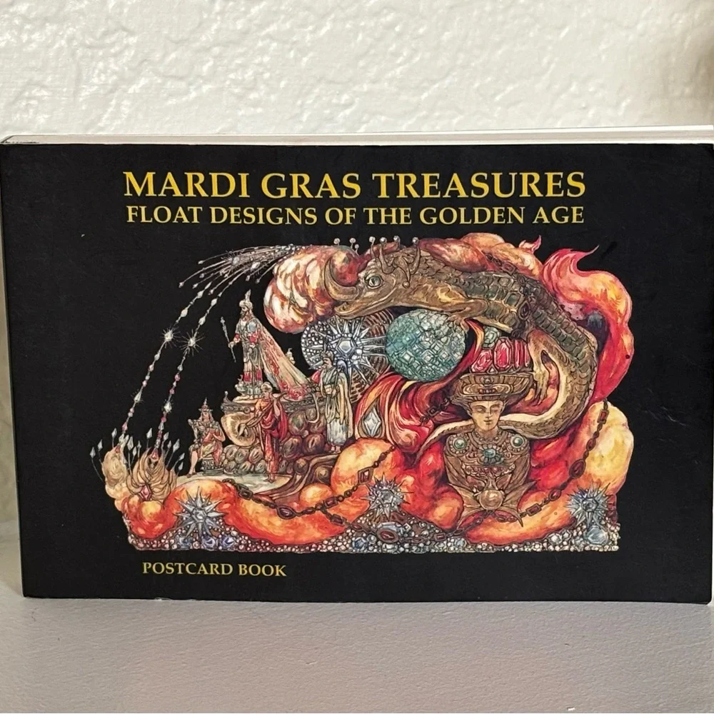 MARDI GRAS TREASURES Float Designs of the Golden Age Postcards. (29 Postcards)